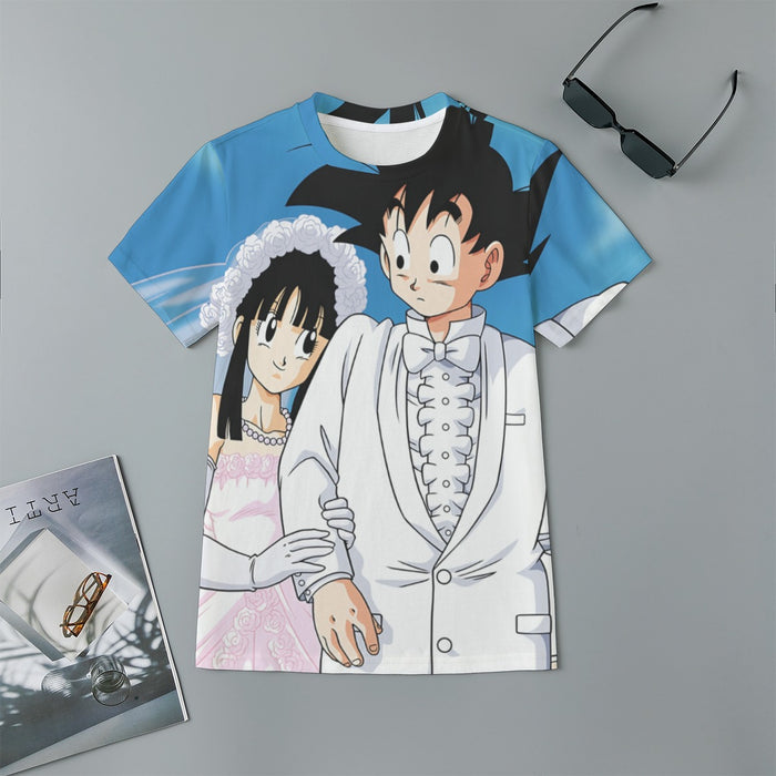 Dragon Ball Z Son Goku Newly Wed Couple Kids T-Shirt