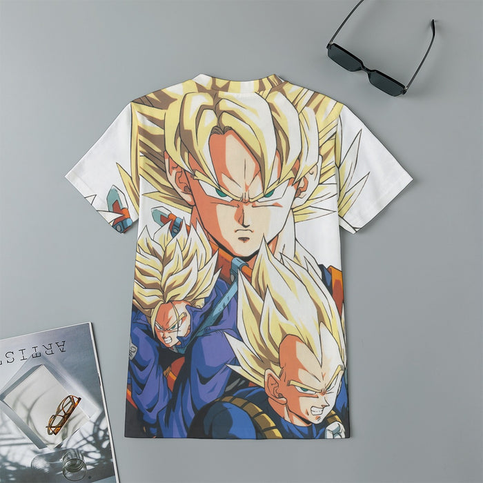 Dragon Ball Goku Vegeta Trunks Super Saiyan Power Heroes Cool Trending Design Kids T-Shirt