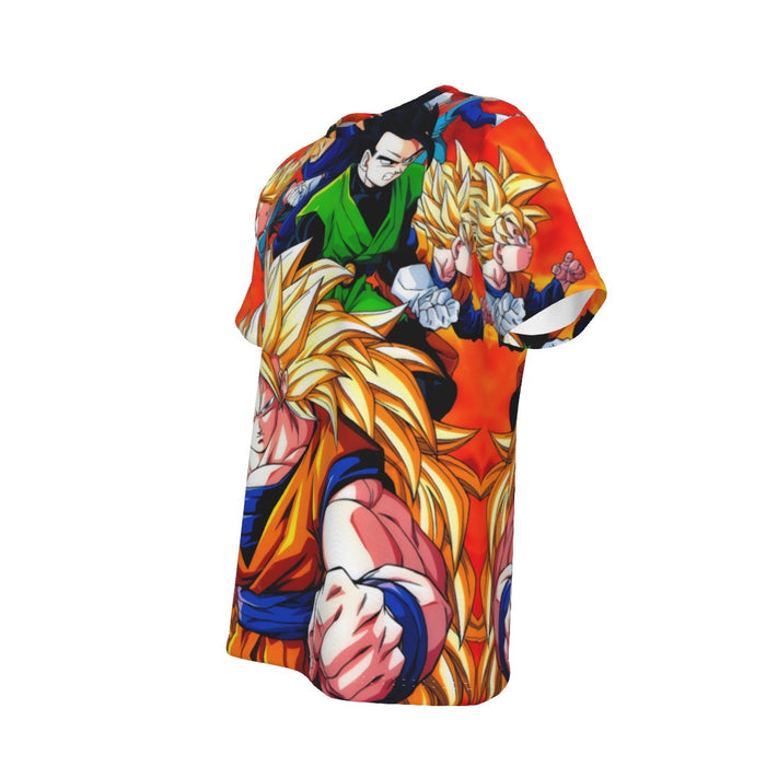 Dragon Ball Goku Super Saiyan 3 Vegeta Gohan Trending Design T-Shirt