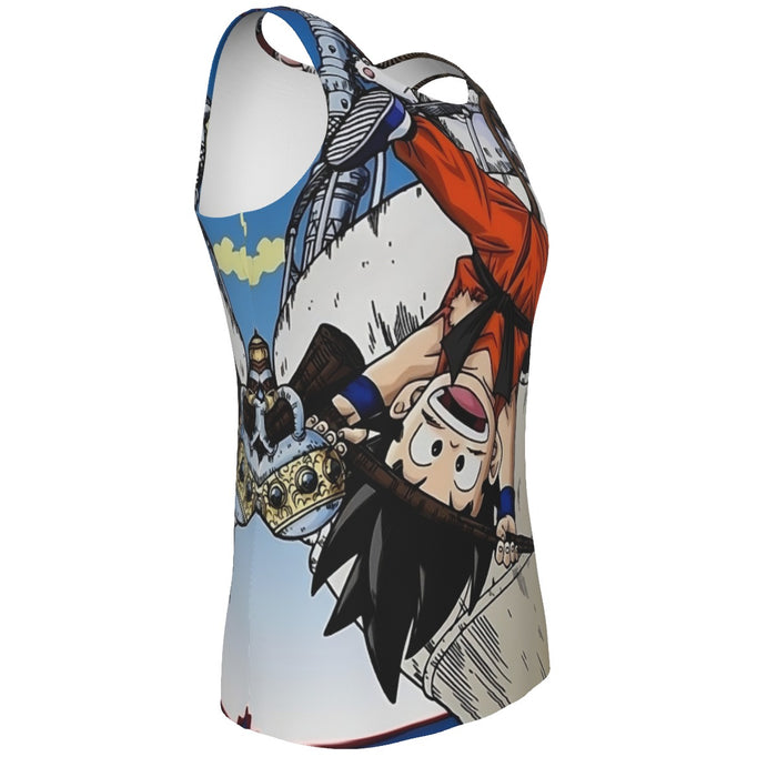 The Naughty Kid Goku and Korin Wise Cat Dragonball Tank Top