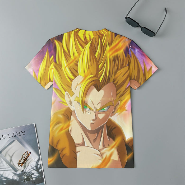 Dragon Ball Z Gogeta Super Saiyan Warrior Power Full Print Streetwear Cool Design Kids T-Shirt