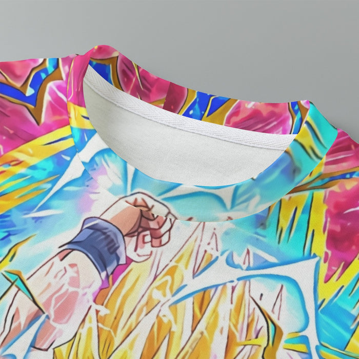 Teen Gohan Dragon Ball Full Tilt Kamehameha Super Saiyan 2 Kids T-Shirt