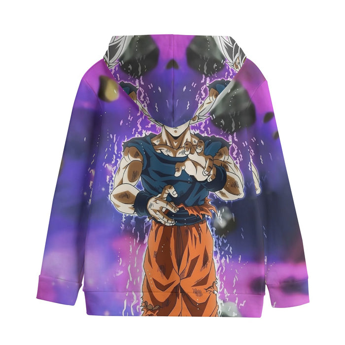 Dragon Ball Z Goku Ultra Instinct Form White Hair Kids' Hoodie