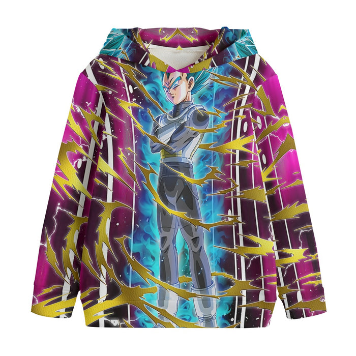 Dragon Ball Vegeta Super Saiyan God Blue SSGSS Aura Power Dope Design Kids' Hoodie