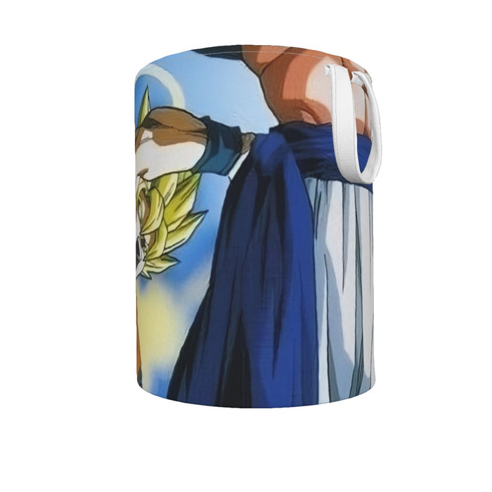 DBZ Goku Vegeta Fusion Saiyan Gogeta Colorful Design Streetwear Laundry Basket