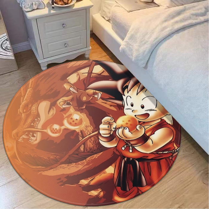 Kid Goku Dragon Ball Round Mat