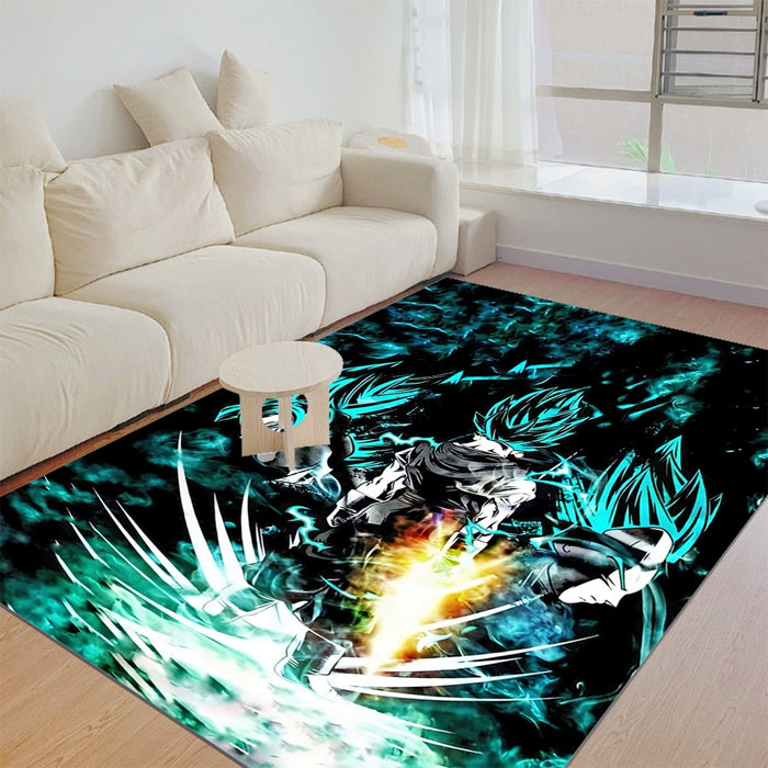 Dragon Ball Gogeta Super Saiyan Power Up Potara Fusion Design Rug