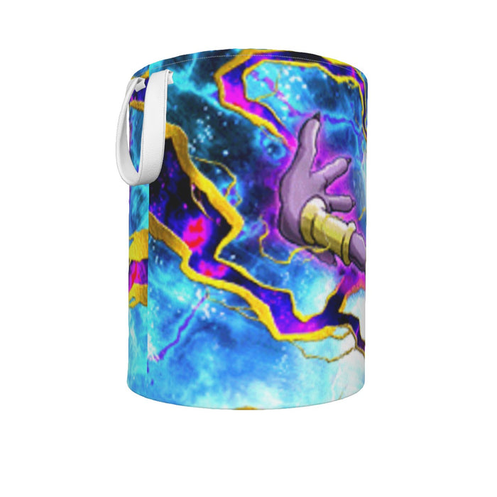 Dragon Ball Super Beerus Destruction God Egyptian Cat Vibrant Design Laundry Basket