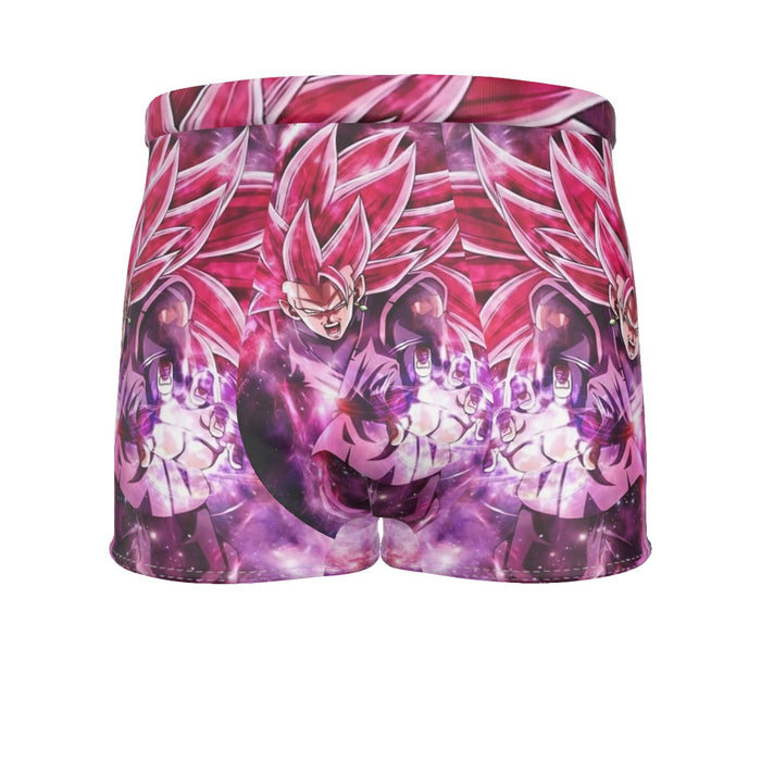 Dragon Ball Black Goku Rose 3 Ultra Instinct Epic 3D Men's Boxer Briefs