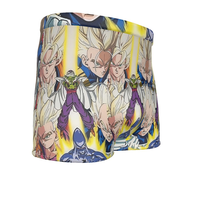 Dragon Ball Goku Vegeta Saiyan Piccolo Namekian Vibrant Design Men's Boxer Briefs