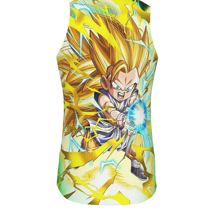 Dragon Ball Kid Goku SSJ3 Kamehameha Tank Top