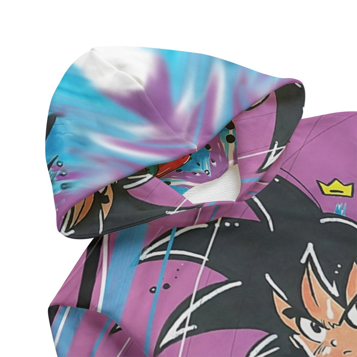 Dragon Ball Z  Kid Goku Graffiti Painting Kids' Hoodie