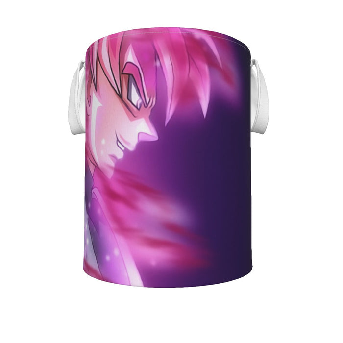 Dragon Ball Super Saiyan Black Goku Rose Cool Casual Laundry Basket