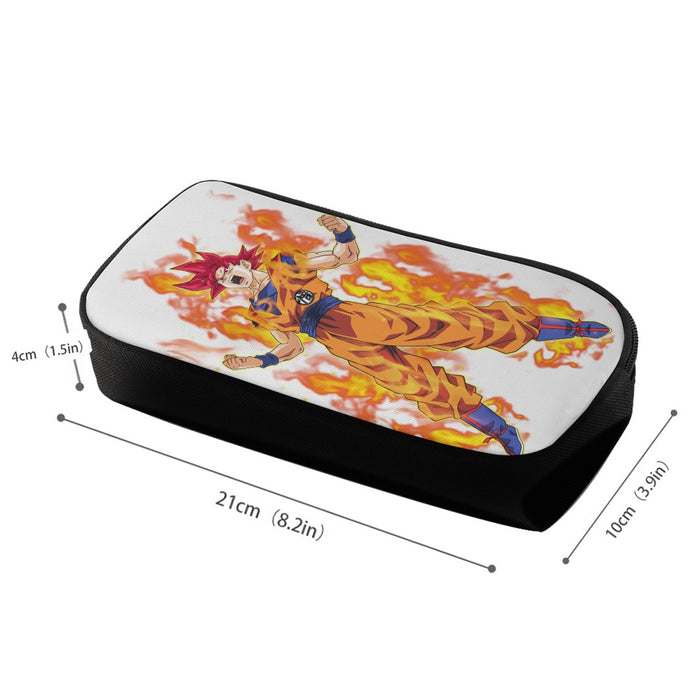 Awesome Goku Super Saiyan God Transformation DBZ Pencil Bag