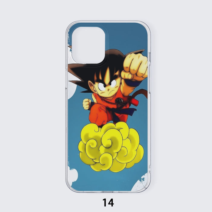 Young Goku Kid Flying Cloud Fight 3D Dragonball Iphone 14 Case