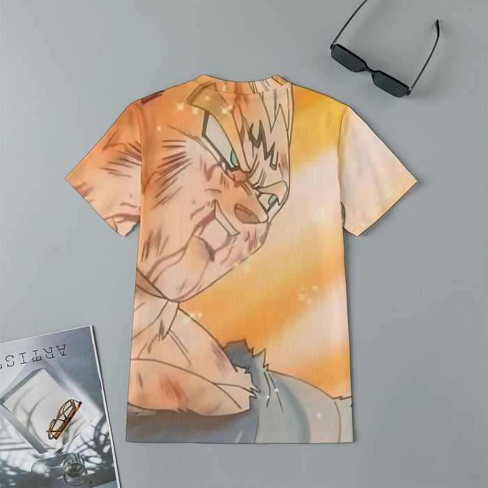 Majin Vegeta Sacrifice Battle Super Saiyan Extraordinary 3D Kids T-Shirt