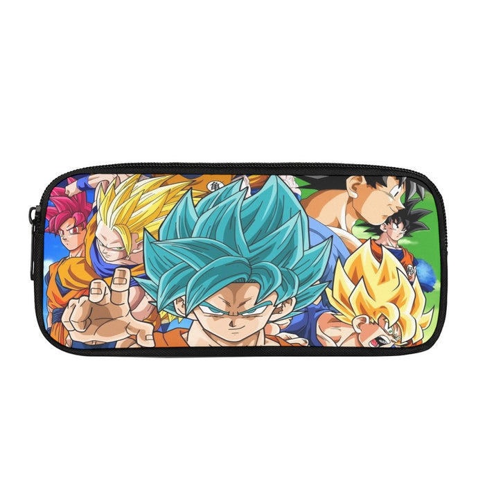 DBZ Goku Saiyan God Blue SSGSS Whis Symbol Cool Design Pencil Bag