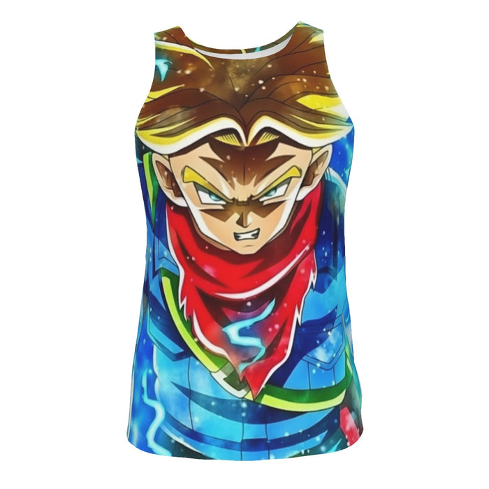 DBZ Rage Super Saiyan Trunks Portrait Unique Style Tank Top