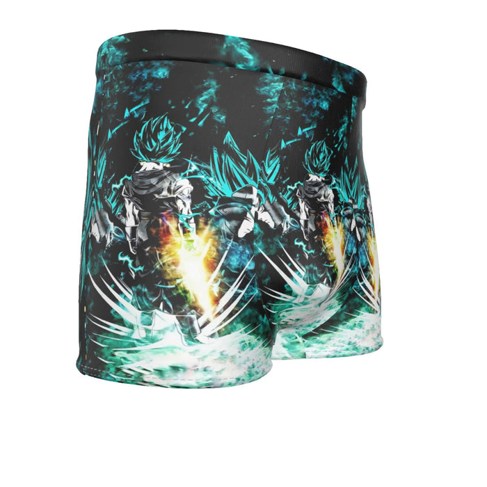 Dragon Ball Gogeta Super Saiyan Power Up Potara Fusion Design Men's Boxer Briefs