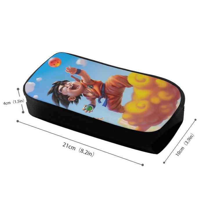 Dragon Ball Goku Kid Ride Flying Nimbus Cute Dope Streetwear Pencil Bag