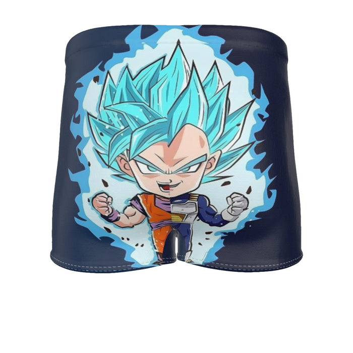 DBZ Goku Vegeta SSGSS God Blue Super Saiyan Chibi Sketch Men's Boxer Briefs