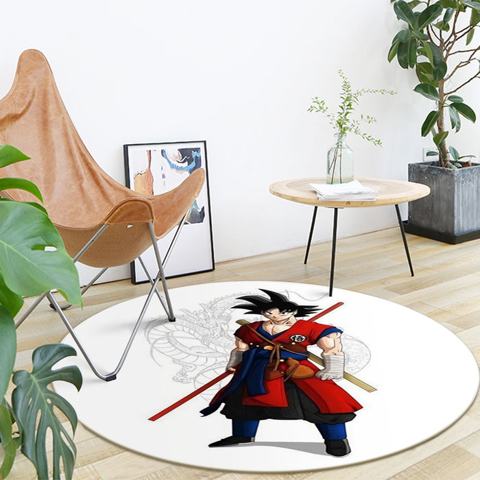 Kid goku and shenron Yoga Mat