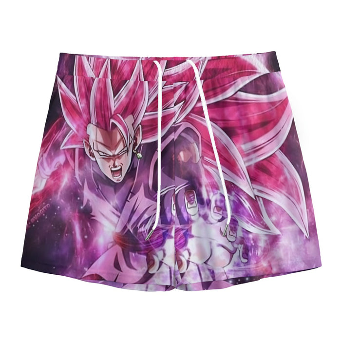 Dragon Ball Black Goku Rose 3 Ultra Instinct Epic 3D Mesh Shorts