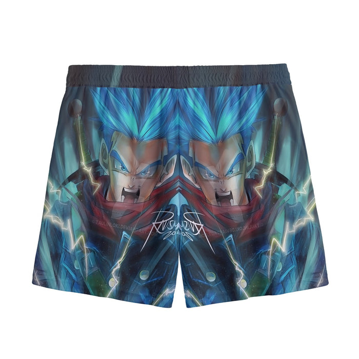 Dragon Ball Super Future Trunks Rage Mesh Shorts