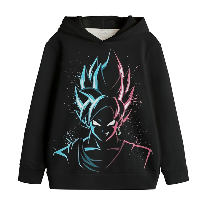 Dragon Ball Super  SSGSS Goku x Black Goku SSJ Rose Kids' Hoodie