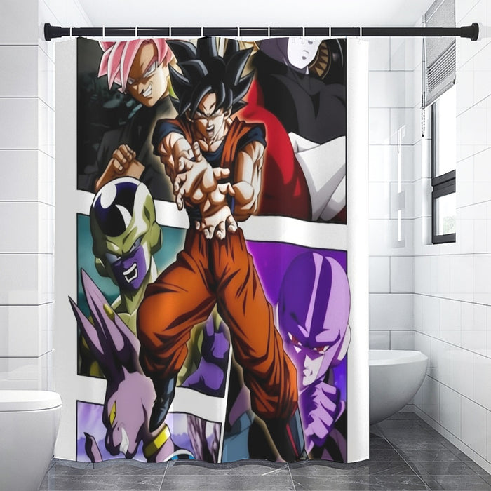 Goku Black Kamehameha Dragon Ball Z Shower Curtain