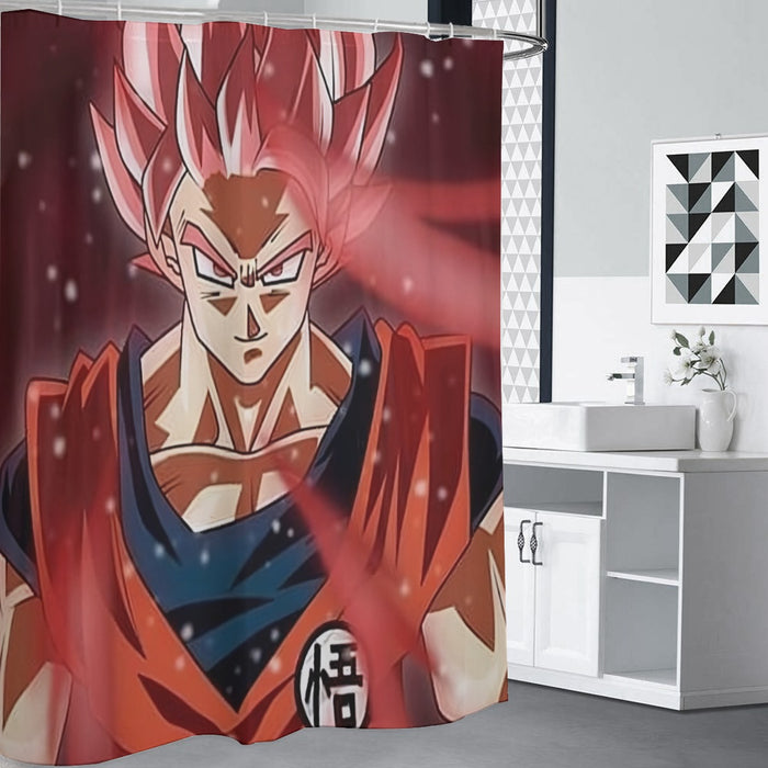 Dragon Ball Son Goku Super Saiyan Rose Portrait Cool Shower Curtain