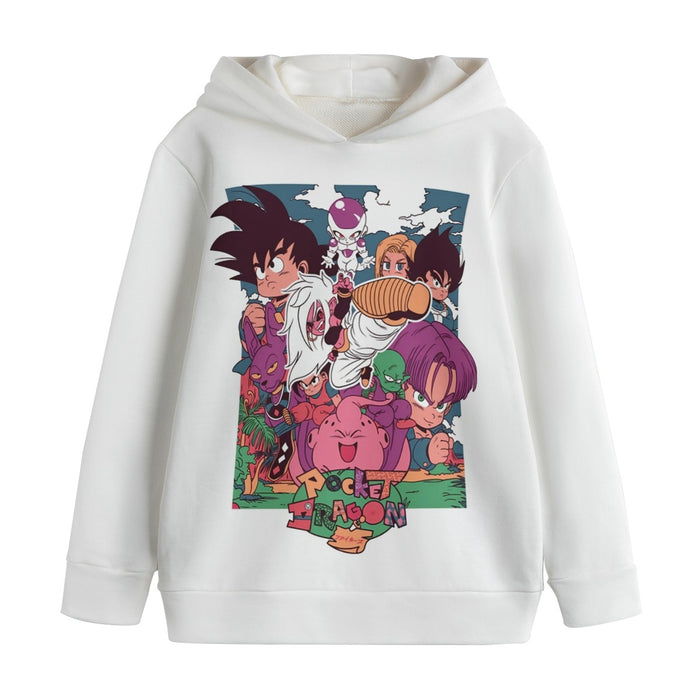 Kid Versions Of Dragon Ball Z Characters Kids' Hoodie