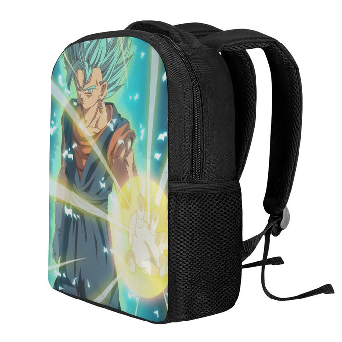 Dragon Ball Vegito Blue Super Saiyan Big Bang Flash Backpack DBZ