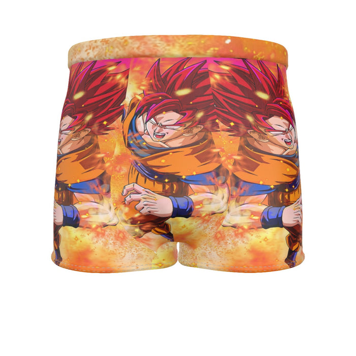 Dragon Ball Super Goku Rage Red Ultra Instinct Dope Men's Boxer Briefs