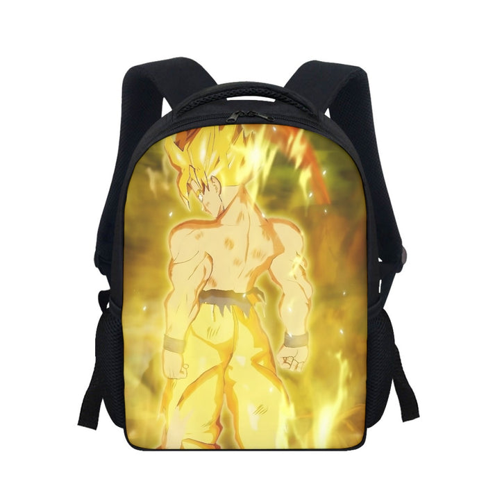 Dragon Ball Goku Super Saiyan Battle Posture Aura Style Backpack