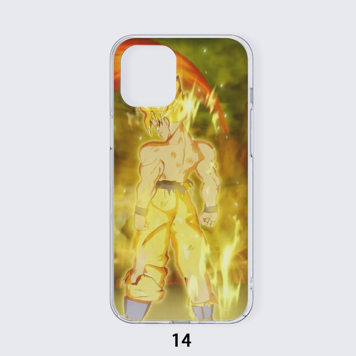 Dragon Ball Goku Super Saiyan Battle Posture Aura Style Iphone 14 Case