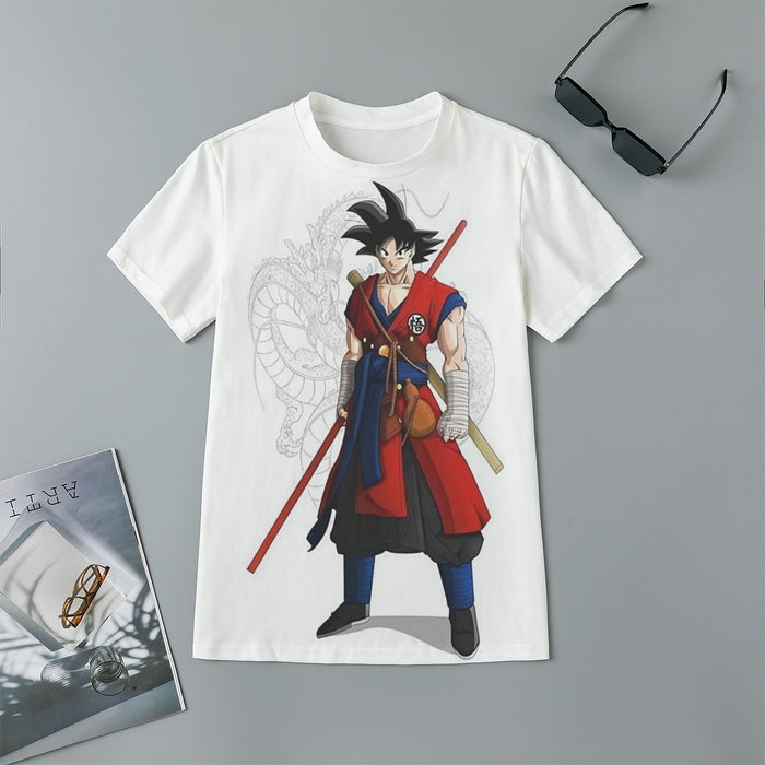 Dragon Ball Z Cool Adult Goku Fighter Attire Shenron Kids T-Shirt