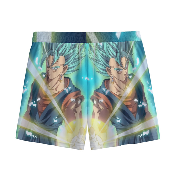 Dragon Ball Vegito Blue Super Saiyan Big Bang Flash Mesh Shorts