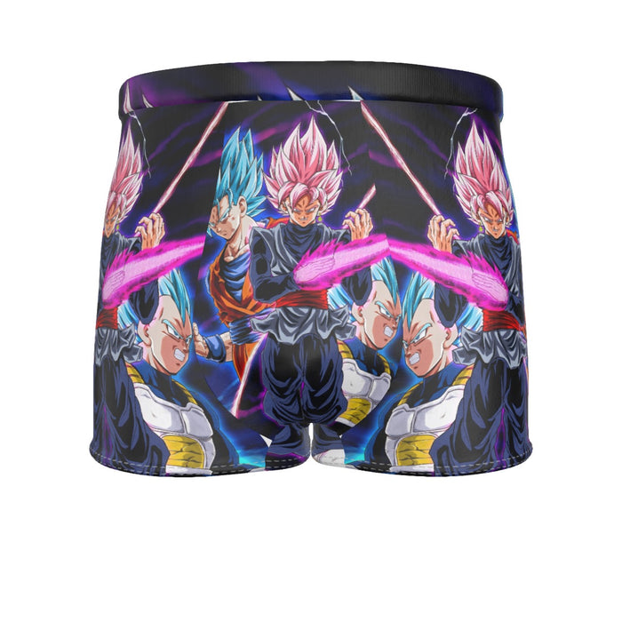 Dragon Ball Goku 2 Goku Rose Vegeta 2 Ultra Instinct Men's Boxer Briefs