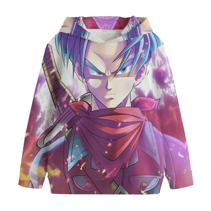 Future Trunks DBS Powerful Fighter Super Saiyan Cool Trendy Kids' Hoodie