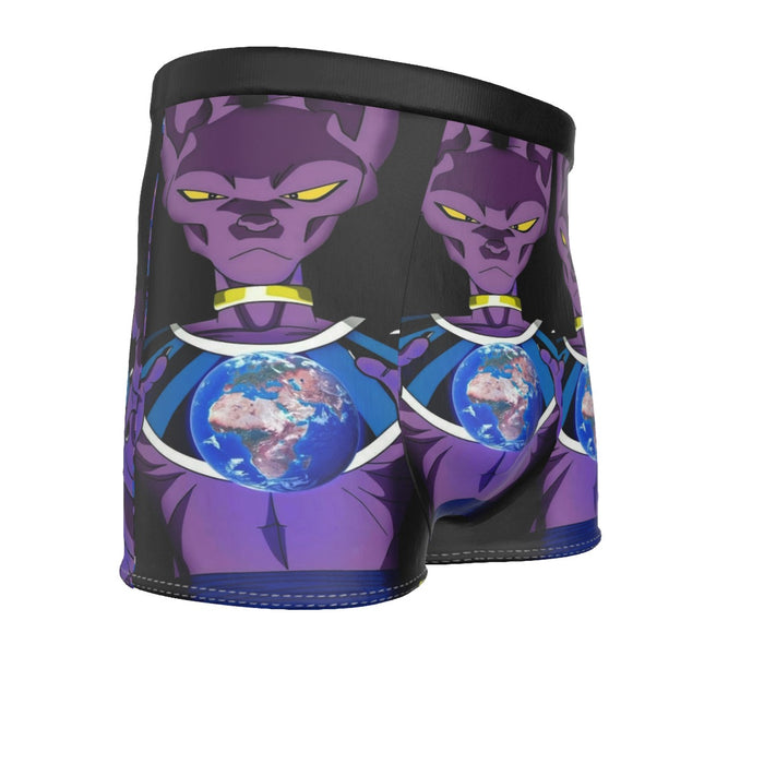 Dragon Ball Super Beerus God Destruction Earth Men's Boxer Briefs