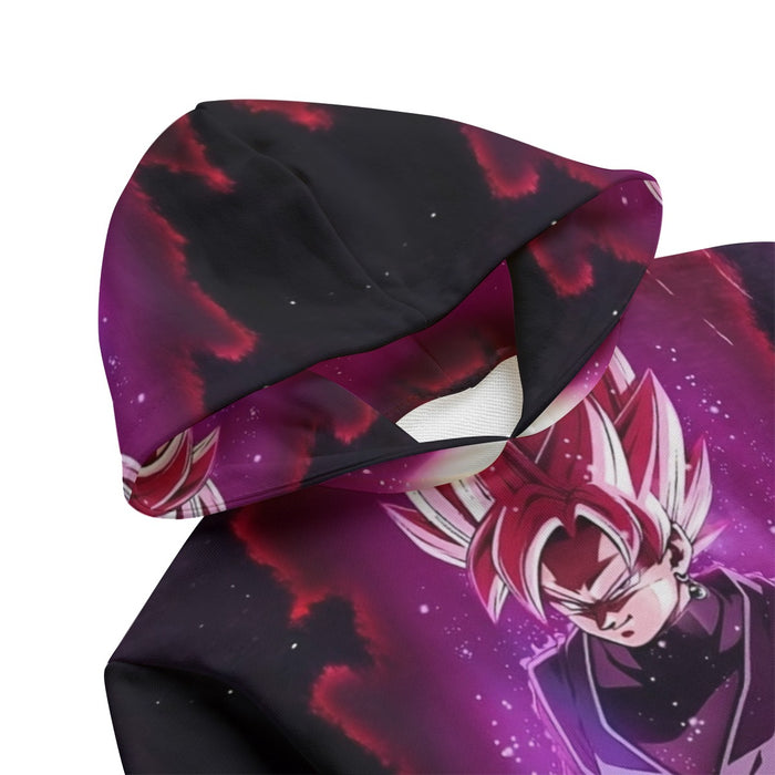 Dragon Ball Black Goku Rose 2 Ultra Instinct Dope 3D Kids' Hoodie