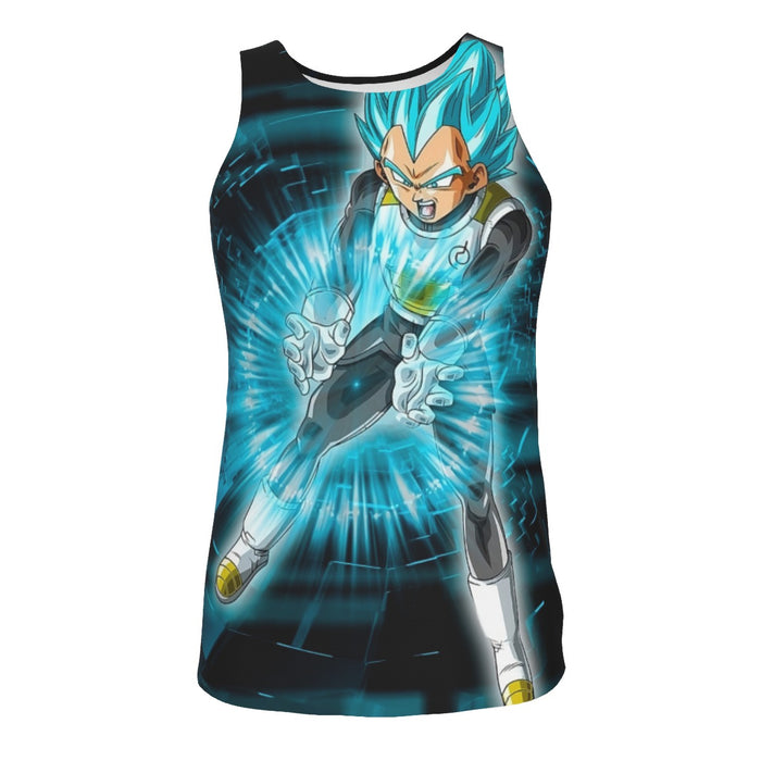 Dragon Ball Super Vegeta Blue Double Galick Gun Epic Tank Top