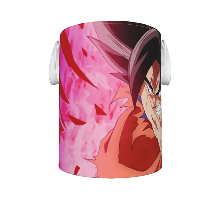 Dragon Ball Super Bruised Goku Red Kaioken Streetwear Laundry Basket