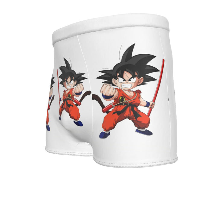 Kid Goku Fighting Dragon Ball Z Men's Boxer Briefs