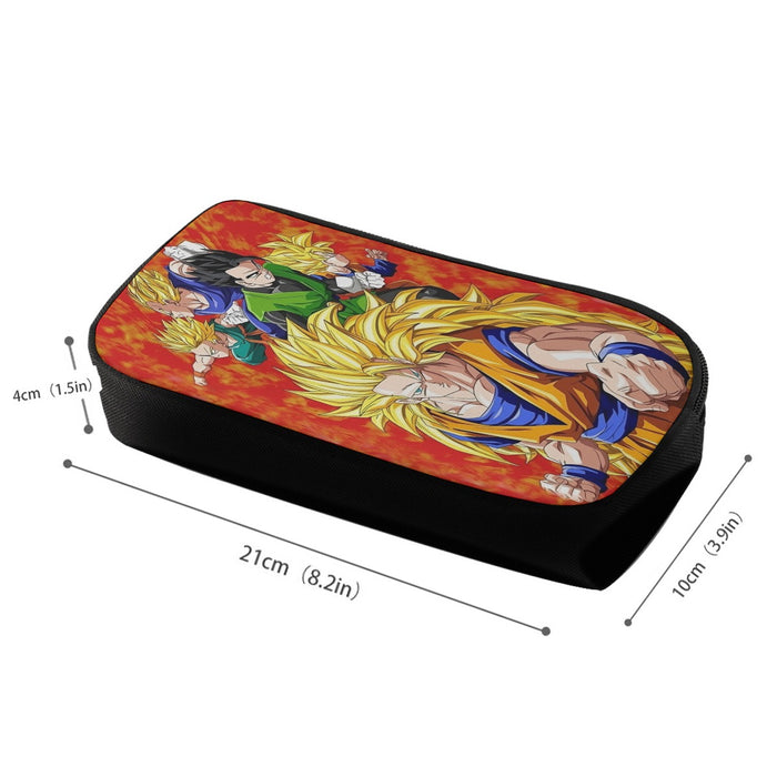 Dragon Ball Goku Super Saiyan 3 Vegeta Gohan Trending Design Pencil Bag