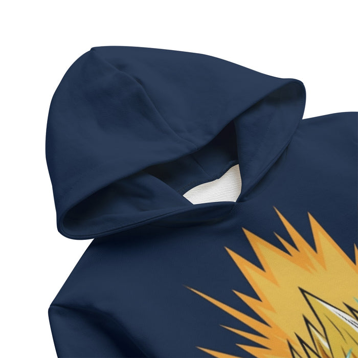 DBZ Majin Vegeta Super Saiyan Prince Power Aura Chibi Sketch Kids' Hoodie