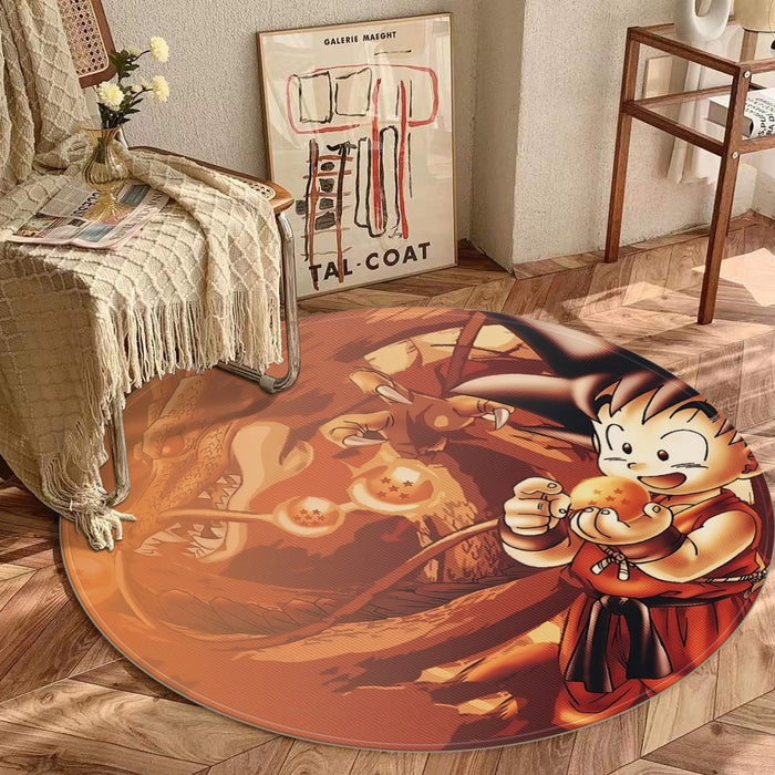 Kid Goku Dragon Ball Round Mat