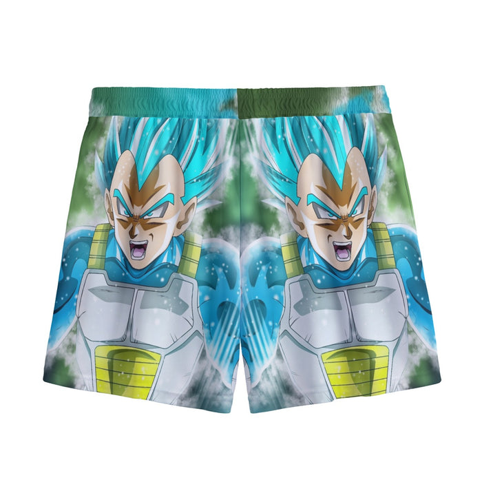 Dragon Ball Super Blue Vegeta Super Saiyan God Cool  Mesh Shorts