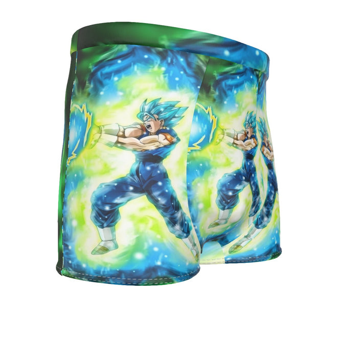 DBZ Goku Super Saiyan Blue SSGSS Kamehameha Power Attack Men's Boxer Briefs